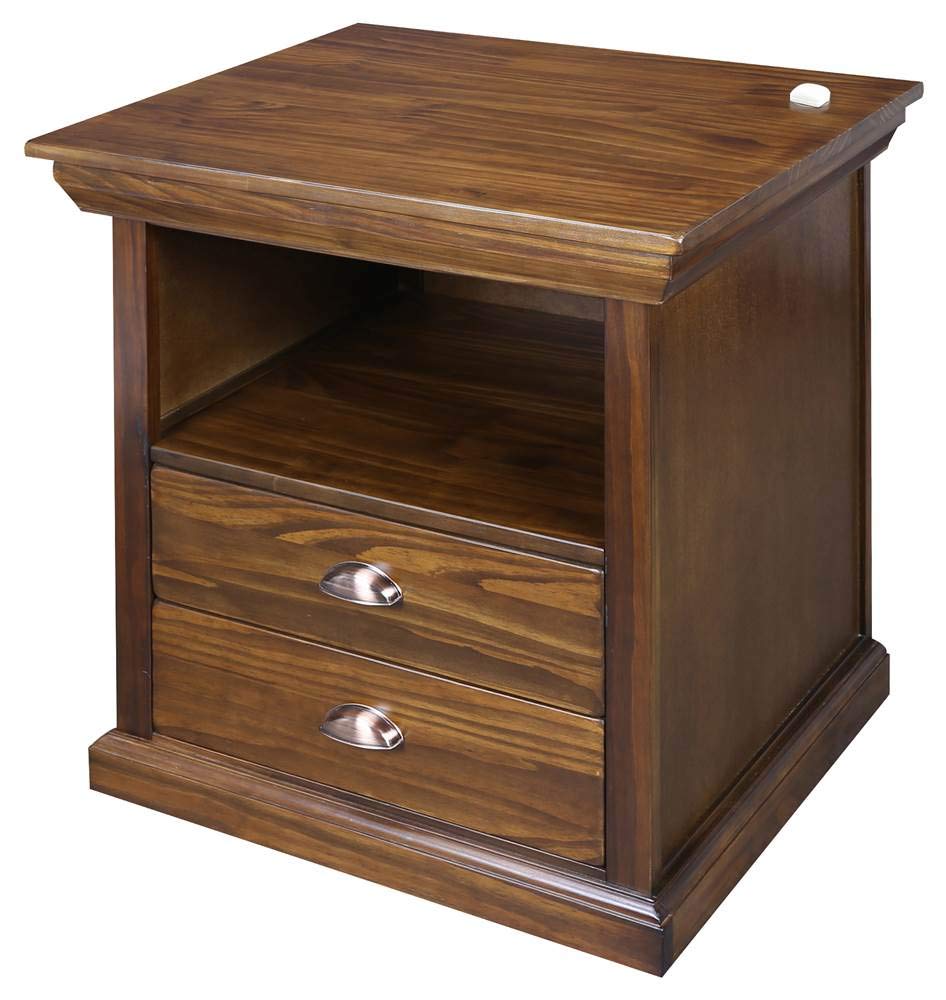 Casual Home Lincoln Nightstand Compartment, Concealment Furniture, Mocha